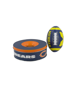 Oval - 563 with football - 149 x 103 x 57mmH